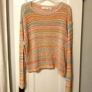 Knit rainbow colored sweater from Neiman Marcus outlet